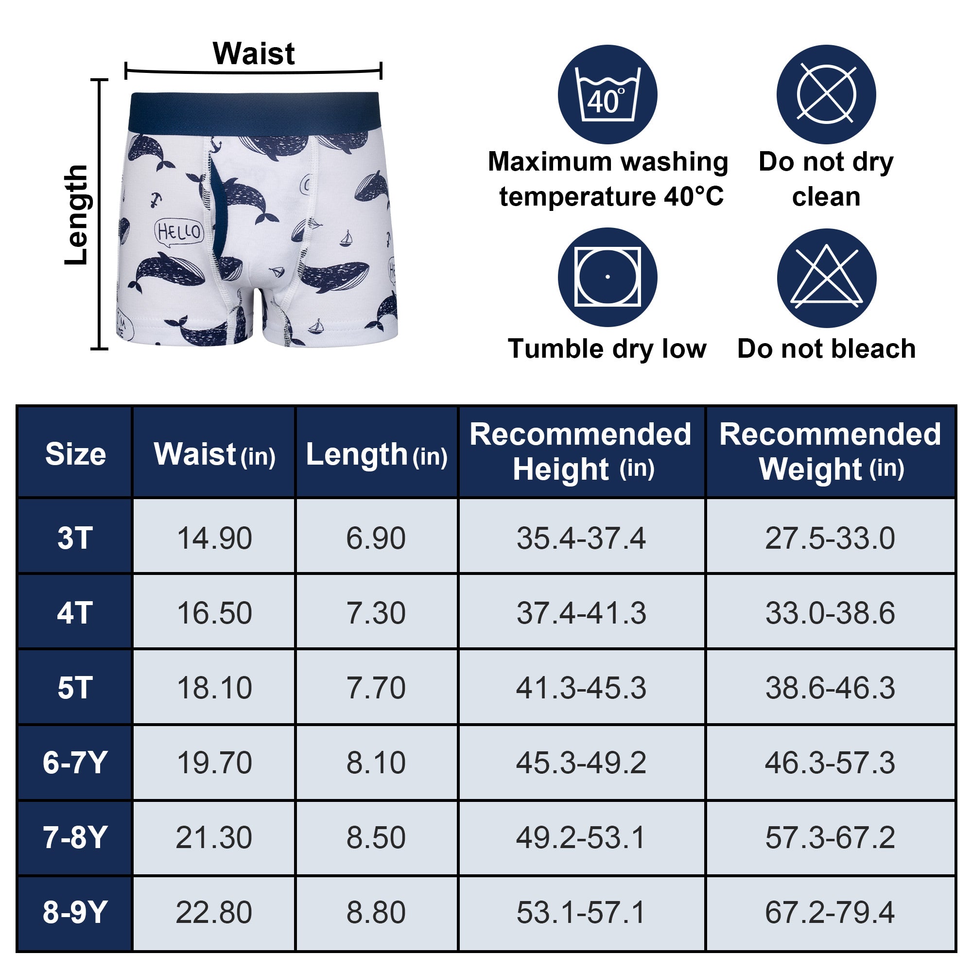 BIG ELEPHANT 10-Pack Boys' Cotton Boxer Briefs – Soft, Breathable Toddler Underwear with Fun Dinosaur Prints, Size 3T-10Y