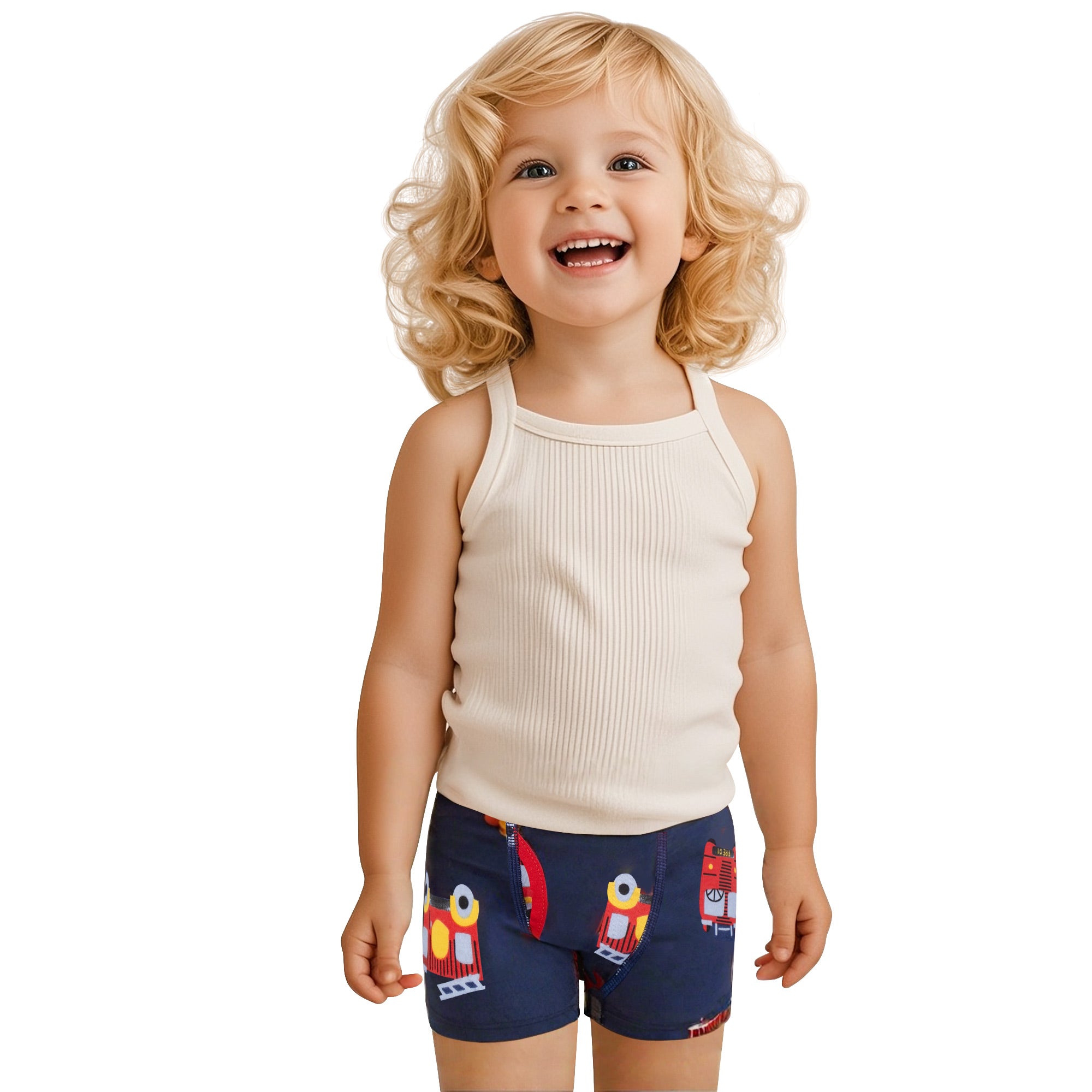 BIG ELEPHANT 10-Pack Boys' Cotton Boxer Briefs – Soft, Breathable Toddler Underwear with Fun Dinosaur Prints, Size 3T-10Y